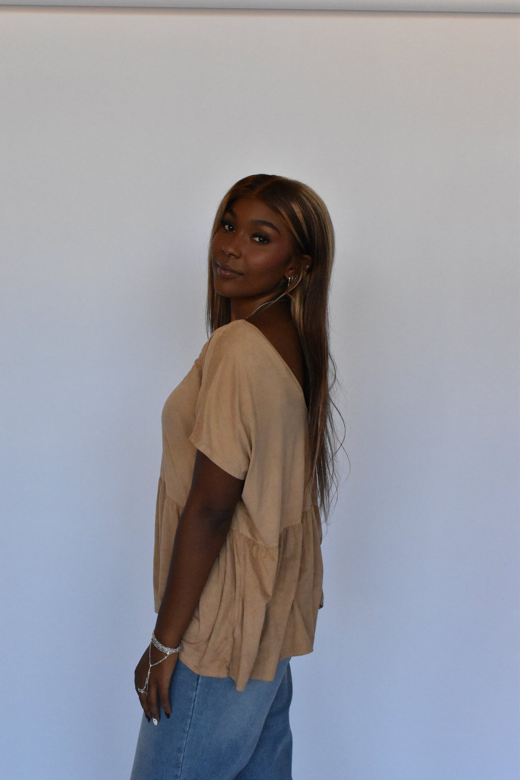 kimchi blue suede top