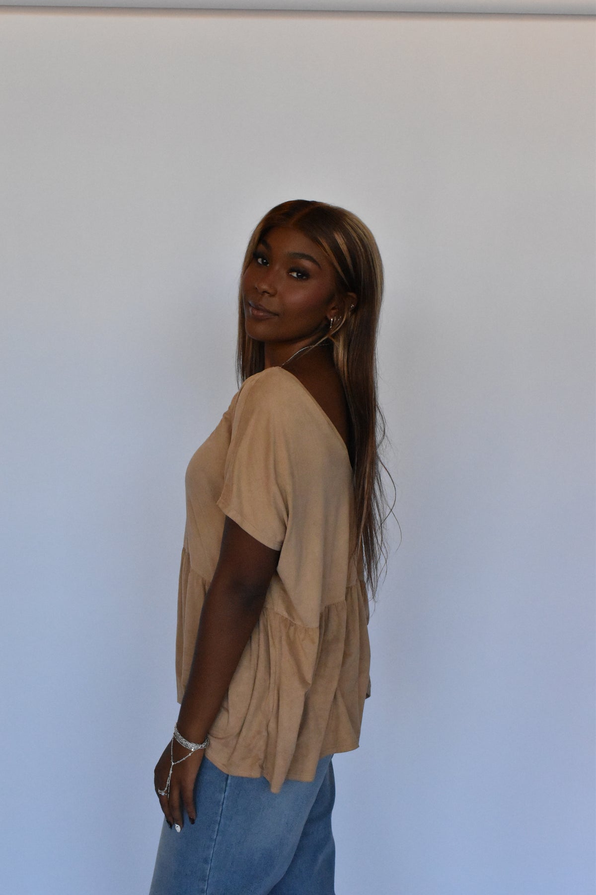 kimchi blue suede top