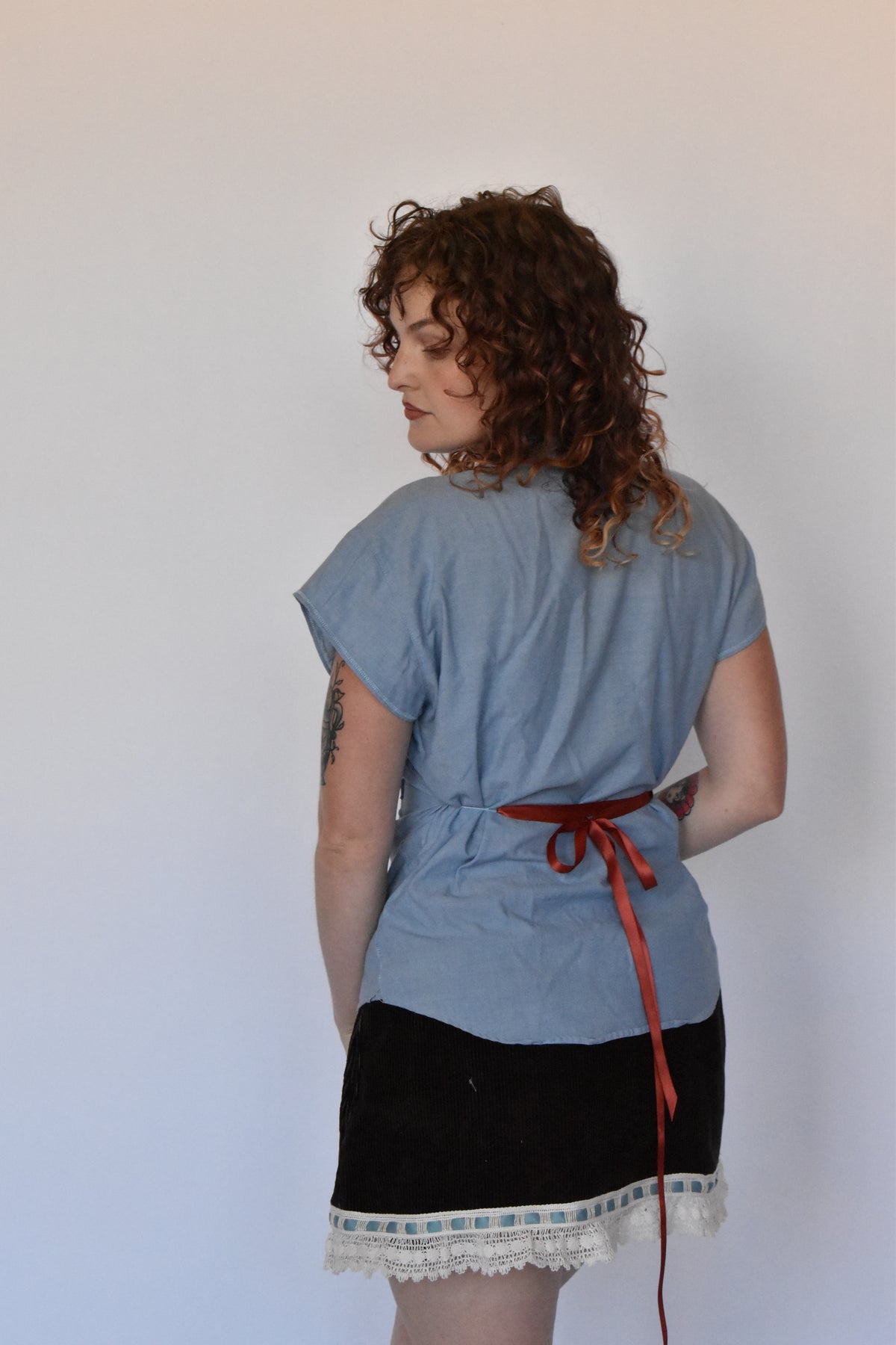 patch up mini skirt