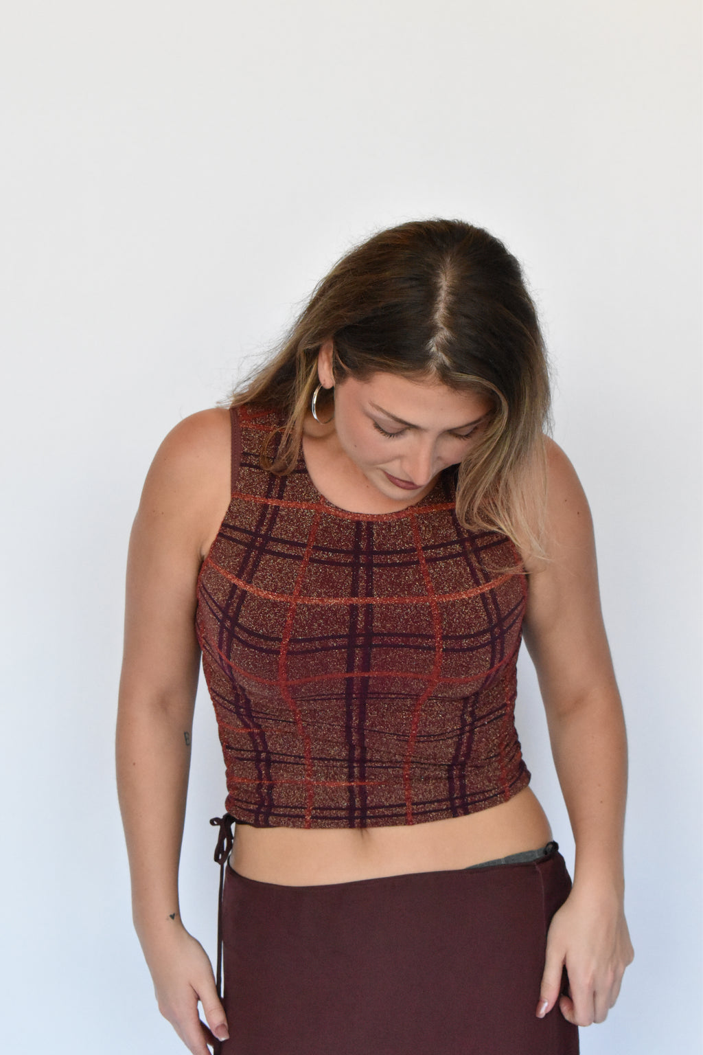 Vintage shimmer top