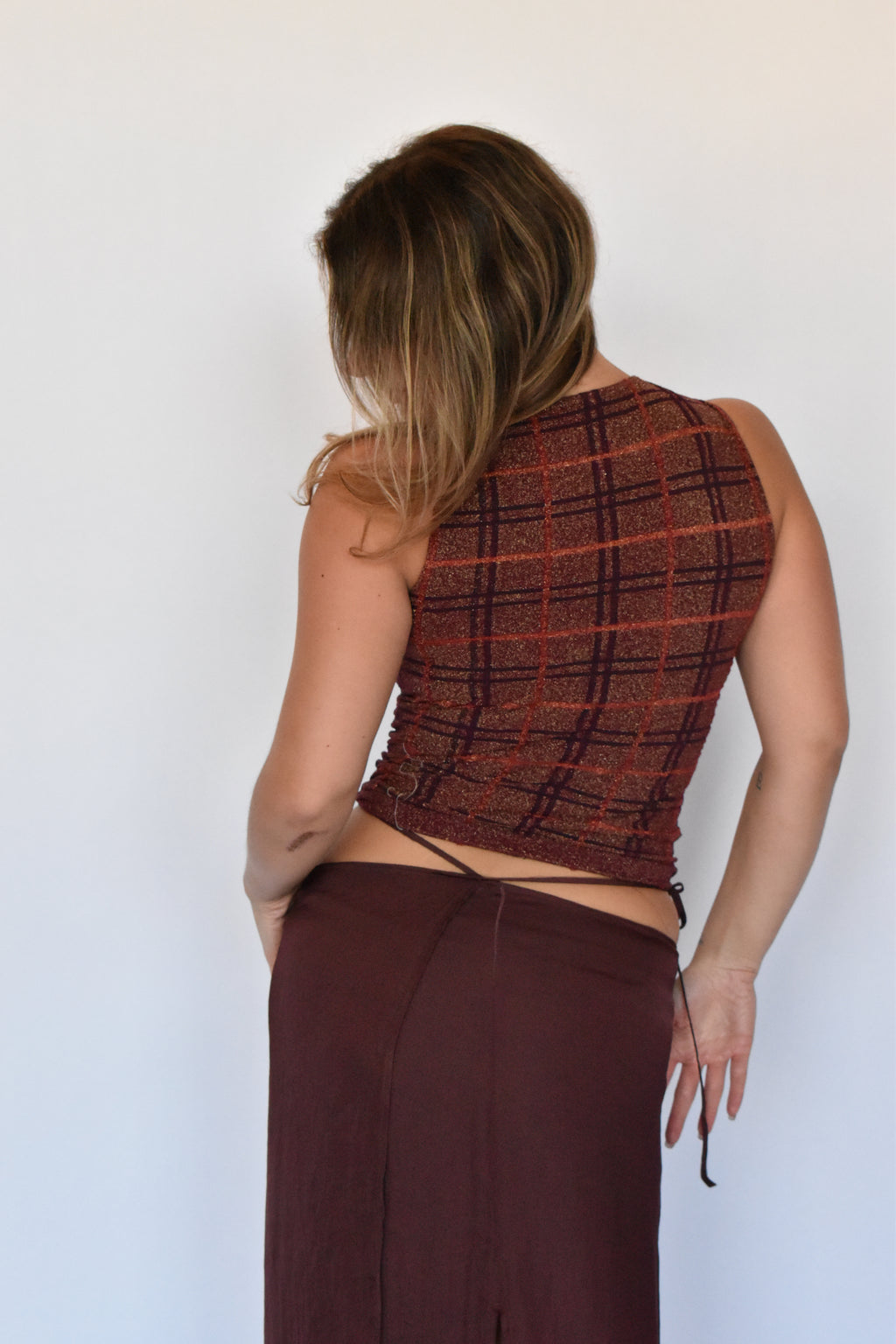 Vintage shimmer top